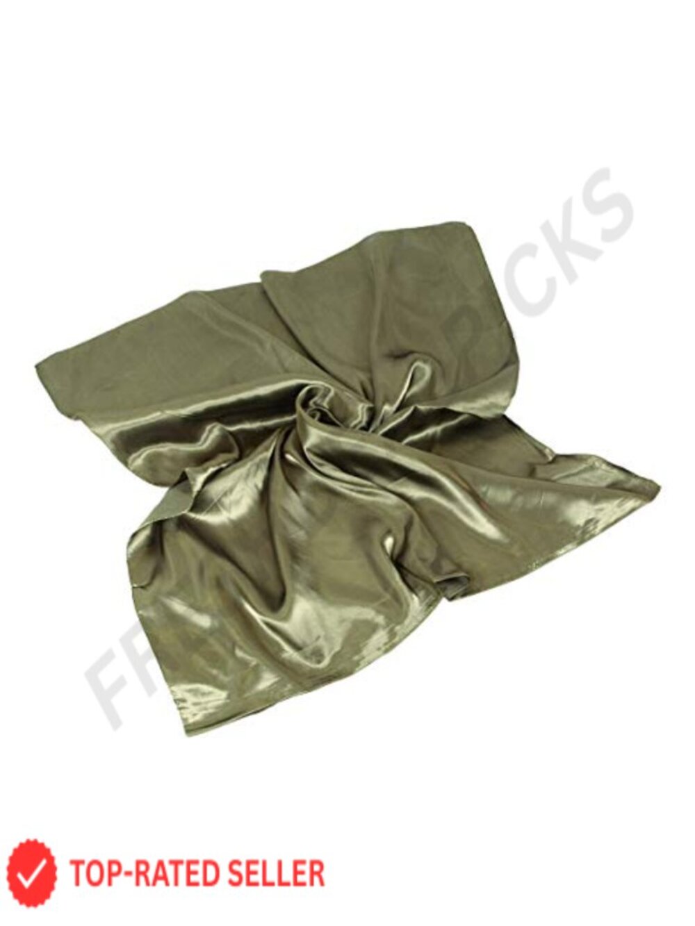 Silk Feel Satin Square Scarf Wrap Large 35in Lightweight Solid Fashion Scarf